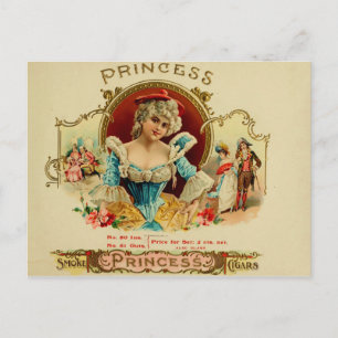 Vintage Cigar Box Label Postcard