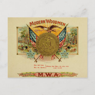 Vintage Cigar Box Label Postcard