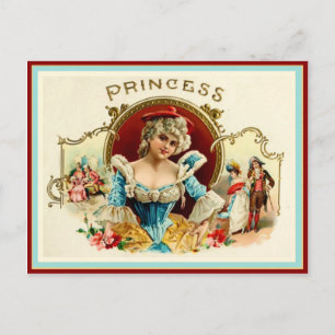 Vintage Cigar Box Label Postcard