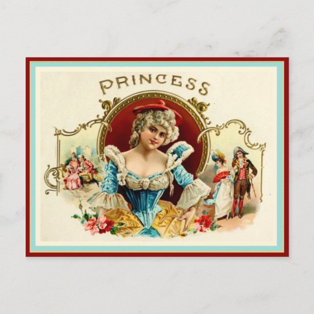 Vintage Cigar Box Label Postcard (Front)