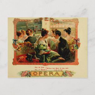 Vintage Cigar Box Label Postcard
