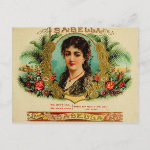 Vintage Cigar Box Label Postcard