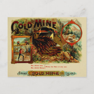 Vintage Cigar Box Label Postcard