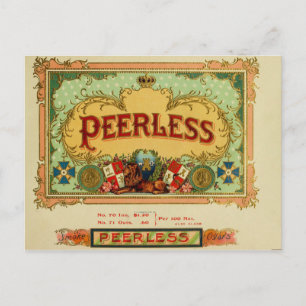 Vintage Cigar Box Label Postcard