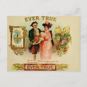 Vintage Cigar Box Label Postcard