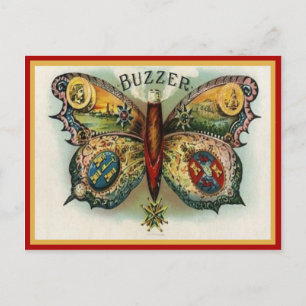 Vintage Cigar Box Label Postcard