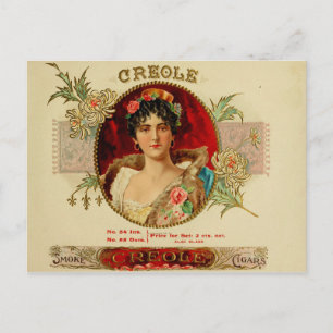 Vintage Cigar Box Label Postcard