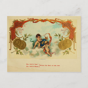 Vintage Cigar Box Label Postcard