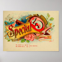 Vintage Cigar Box Label