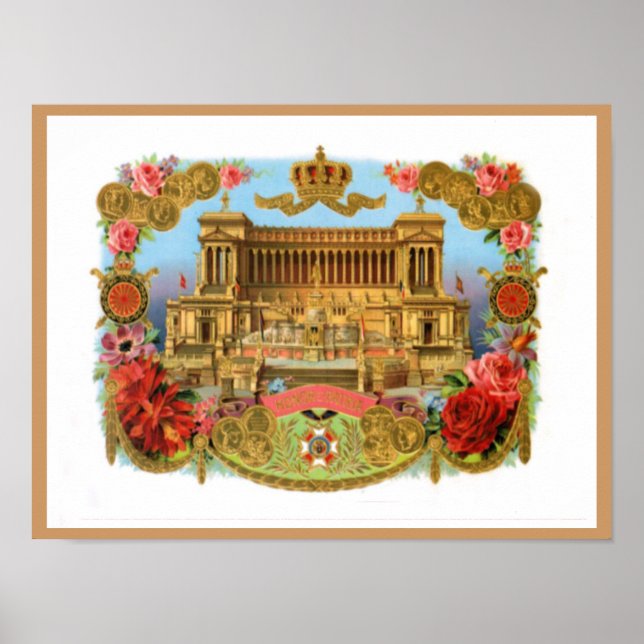 Vintage Cigar Box Label - Rome Poster (Front)