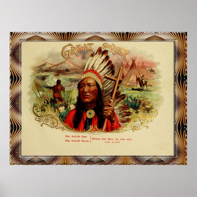 Vintage Cigar Box Labels Posters (Front)