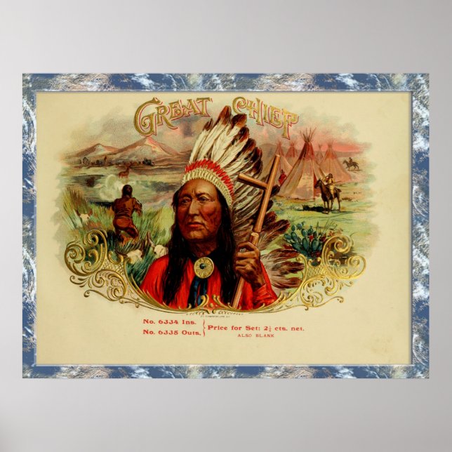 Vintage Cigar Box Labels Posters (Front)