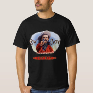 Vintage Cigar Label Art, Cowboy Hits the Mark T-Shirt