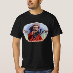 Vintage Cigar Label Art, Cowboy Hits the Mark T-Shirt