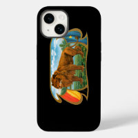 Vintage Cigar Label Art, Lion, King of the Jungle