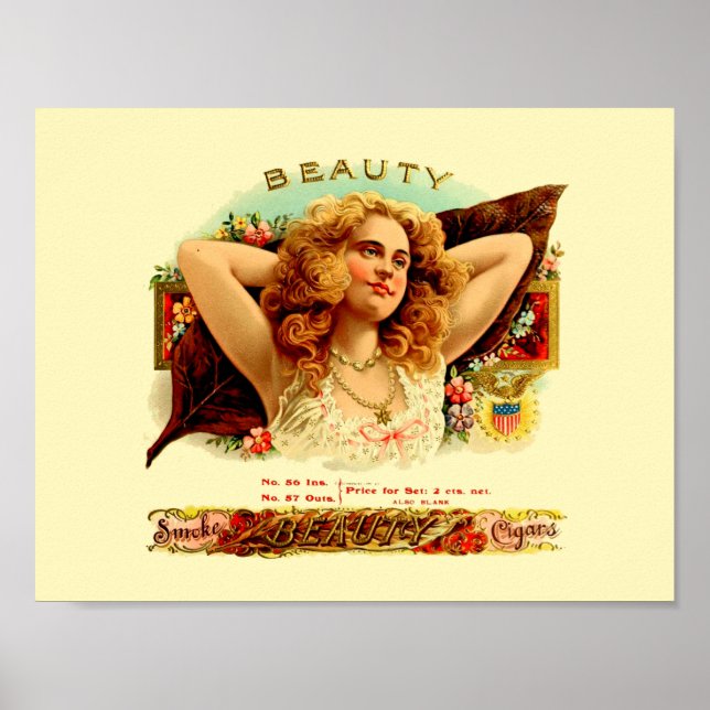 Vintage Cigar Label Poster (Front)