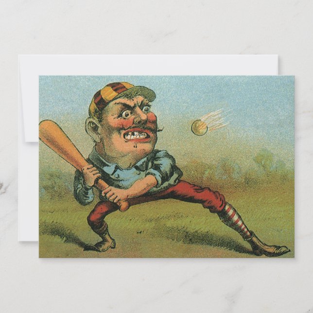 Vintage Cigar Label, Sports Baseball Tansill Punch (Front)