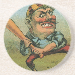 Vintage Cigar Label, Sports Baseball Tansill Punch Coaster