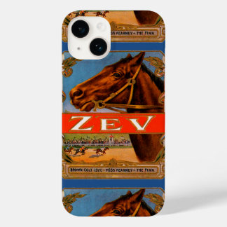 Vintage Cigar Label, Zev Race Horses Brown Colt Case-Mate iPhone 14 Case