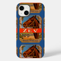 Vintage Cigar Label, Zev Race Horses Brown Colt