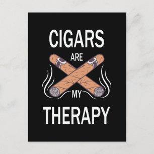 Vintage Cigar Therapy Postcard