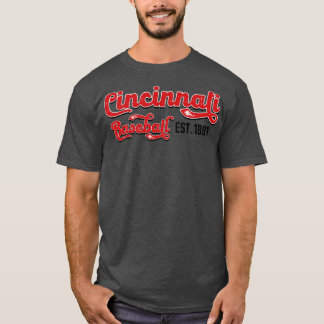 Vintage Cincinnati Baseball Est 1881 Baseball Love T-Shirt