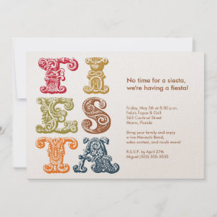 Vintage Cinco de Mayo Fiesta Invitation