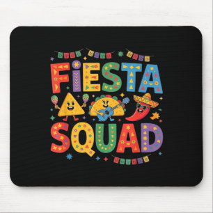 Vintage cinco de mayo mexican fiesta squad women mouse mat