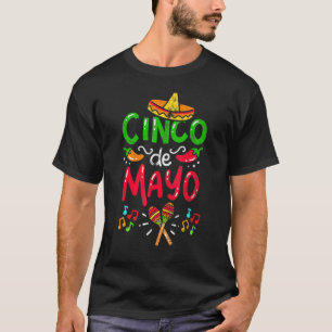 Vintage Cinco De Mayo Mexico Guitar T-Shirt