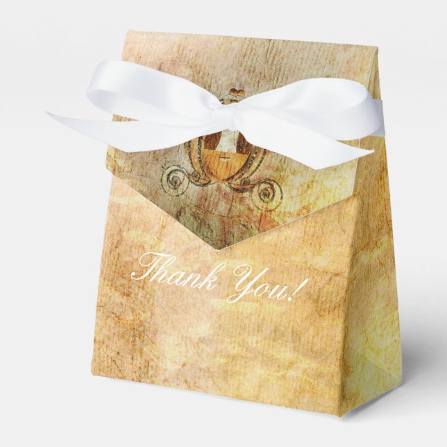 Vintage Cinderella Princess Shower Party Favour Ba Box (Front Side)