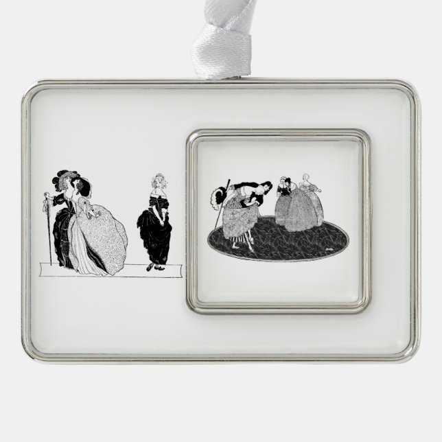 Vintage Cinderella Silver Plated Framed Ornament (Front)