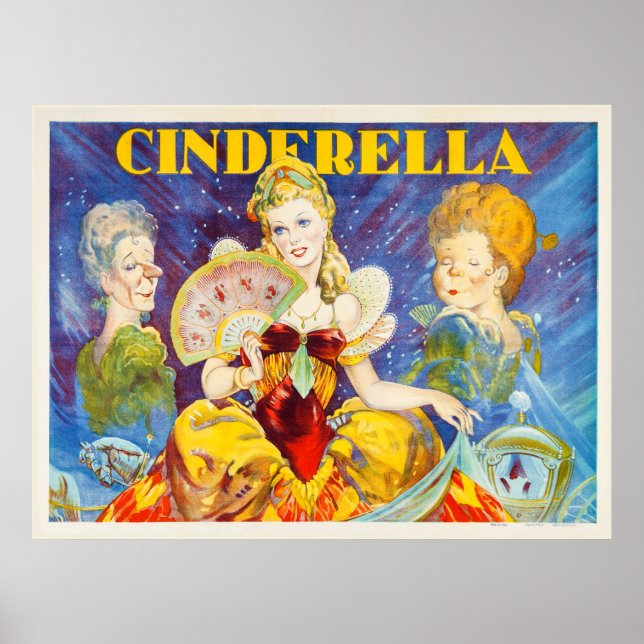 Vintage Cinderella Theater Poster (Front)