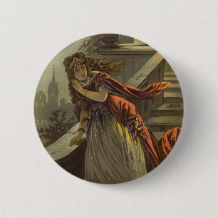 Vintage Cinderella, Victorian Fairy Tales 6 Cm Round Badge