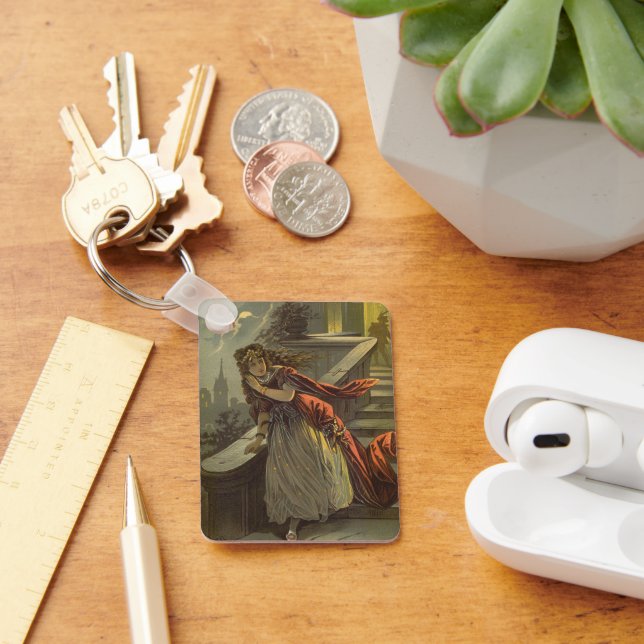 Vintage Cinderella, Victorian Fairy Tales Key Ring (Desk)