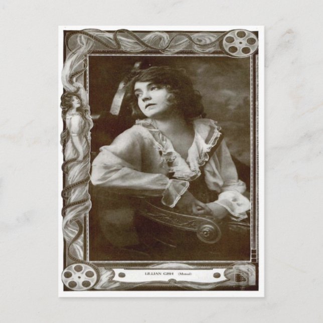 Vintage Cinema  Lilian Gish Postcard (Front)