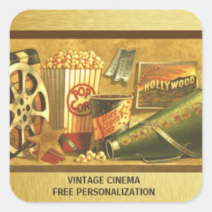 Vintage Cinema Sticker Pack