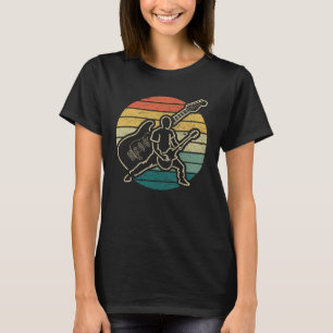 Vintage Circle Guitar Player Rock n Roll Guitarist T-Shirt