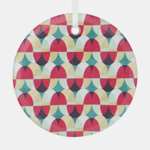 Vintage circle, seamless abstract pattern. glass tree decoration