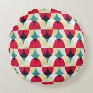 Vintage circle, seamless abstract pattern. round cushion