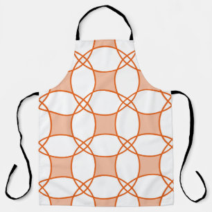 Vintage Circles Art: Seamless Geometric Pattern Apron