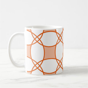 Vintage Circles Art: Seamless Geometric Pattern Coffee Mug