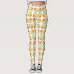 Vintage circles pattern leggings<br><div class="desc">Vintage retro circles pattern,  with a 60s 70s aesthetic.</div>