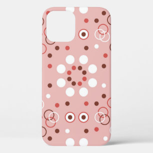 Vintage Circles: Seamless Geometric Charm. iPhone 12 Case