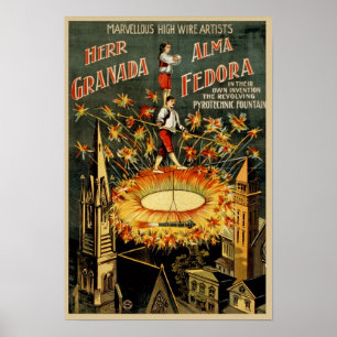 Vintage Circus Ad Poster