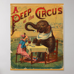 Vintage Circus Ad Poster