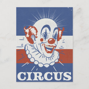 Vintage Circus Advertisement Postcard
