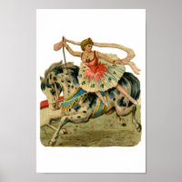 Vintage Circus Ballerina Girl,