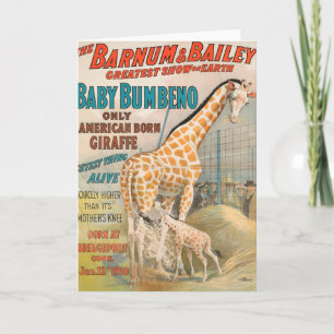 Vintage circus Barnum & Bailey Card