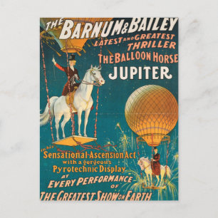 Vintage : circus Barnum & Bailey - Postcard