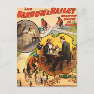 Vintage : circus Barnum & Bailey - Postcard
